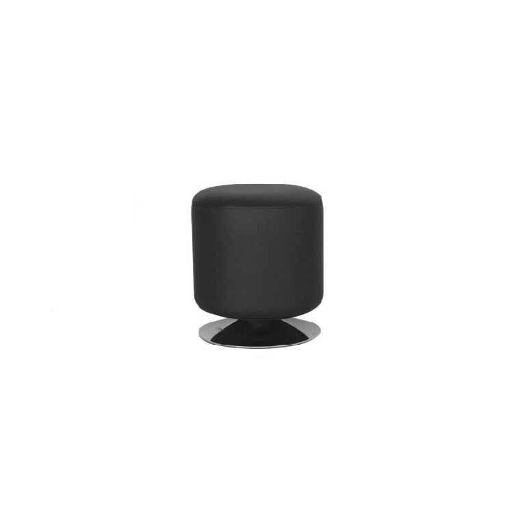 Berlin Faux Leather Stool Hire – Black Seat 45 × 40 cm