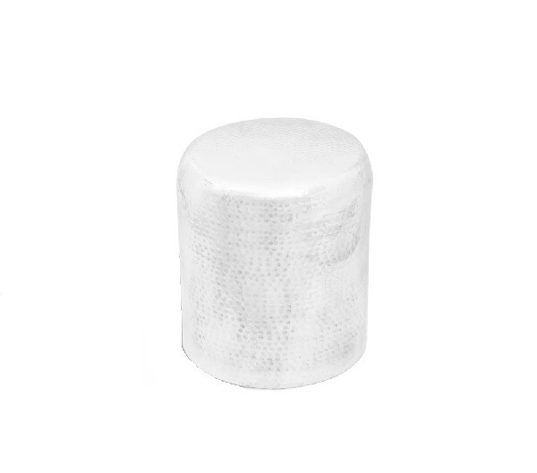 Berlin glossy pouf hire orange and white cylinder seat 47 cm Berlin glossy pouf hire orange and white cylinder seat 47 cm