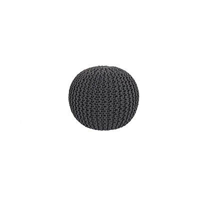 Berlin Cotton Pouf Hire – Anthracite Round Seat Ø 50 cm