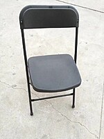 Berlin Folding Chair Hire – Black Metal & Plastic Event Chair