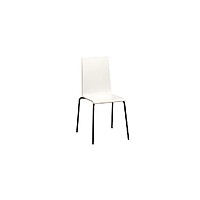Berlin White Conference Chair Hire – Wood & Aluminium Seat 86 cm