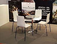 Berlin White Conference Chair Hire – Wood & Aluminium Seat 86 cm