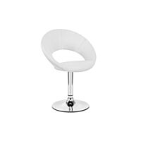 Berlin adjustable lounge chair hire white aluminium seat 60–83 cm
