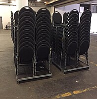 Berlin Banquet Chair Hire – Stackable Black Dining & Conference Seating