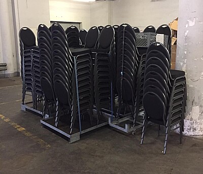 Berlin Banquet Chair Hire – Stackable Black Dining & Conference Seating