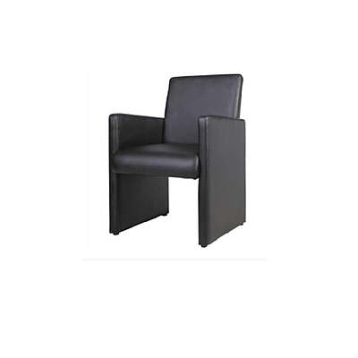 Berlin White Lounge Club Chair Hire – Faux-Leather Armchair 81 cm High