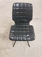 Berlin Black Faux-Leather Chair Hire – 83 cm High Leather‑Look Seat