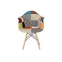 Berlin Patchwork Chair Hire – Upholstered Artisan Seat 82 cm