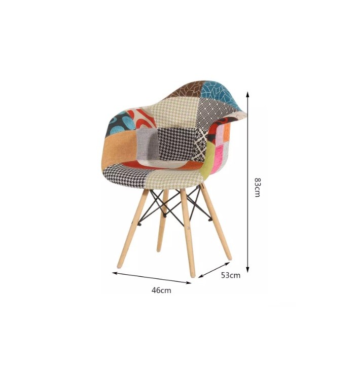 Berlin Patchwork Chair Hire – Upholstered Artisan Seat 82 cm Berlin Patchwork Chair Hire – Upholstered Artisan Seat 82 cm