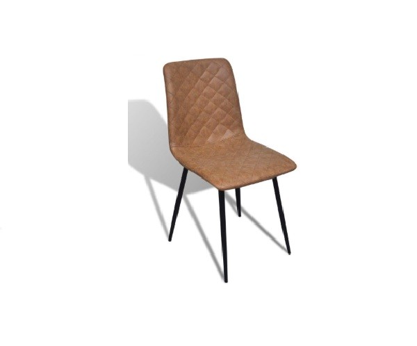 Berlin Brown Faux‑Leather Chair Hire – Leather‑Look Seat 83 cm