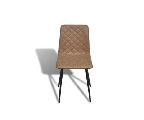 Berlin Brown Faux‑Leather Chair Hire – Leather‑Look Seat 83 cm