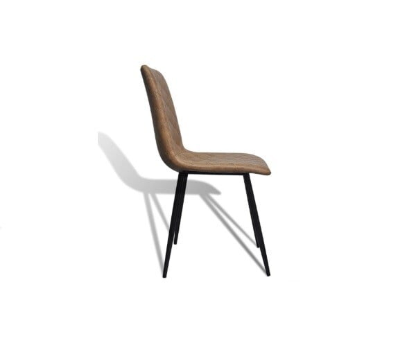 Berlin Brown Faux‑Leather Chair Hire – Leather‑Look Seat 83 cm