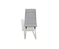 Berlin Grey Upholstered Chair Hire – Padded Wooden Seat 89 cm