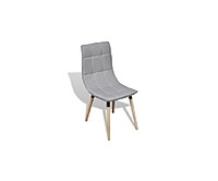 Berlin Grey Upholstered Chair Hire – Padded Wooden Seat 89 cm