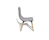 Berlin Grey Upholstered Chair Hire – Padded Wooden Seat 89 cm
