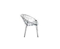 Berlin Transparent Chair Hire – Minimalist Clear Seat 82 cm