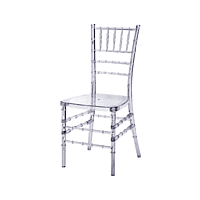 Berlin Acrylic Chair Hire – Clear Transparent Seat 93 cm High