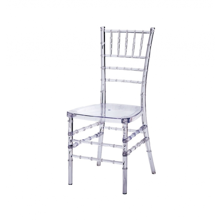 Berlin Acrylic Chair Hire – Clear Transparent Seat 93 cm High