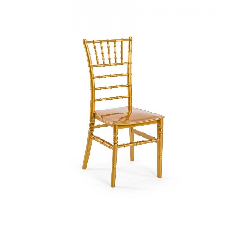 Berlin Gold Chiavari Chair Hire – Elegant Event Seating 93 cm High