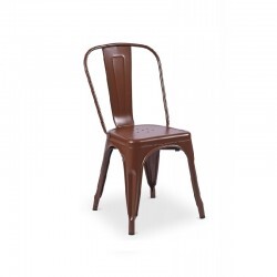 Berlin Brown Tolix Chair Hire – Industrial Steel Seat 84 cm