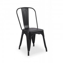 Berlin Black Tolix-Style Chair Hire – Matte Industrial Steel Seat 84 cm High