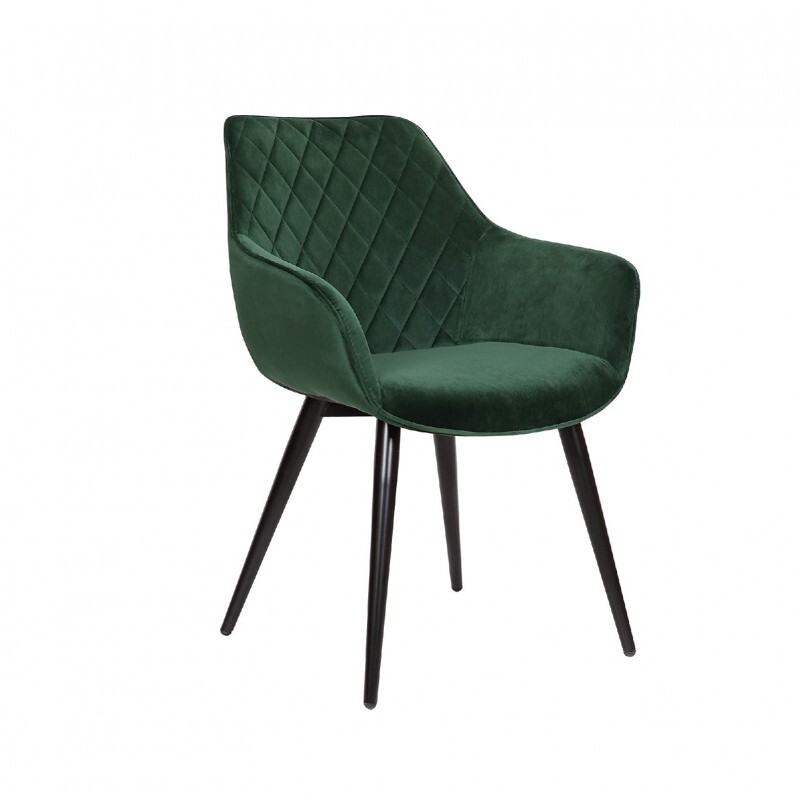 Berlin Green Velvet Conference Chair Hire – Upholstered Seat, 84 cm High