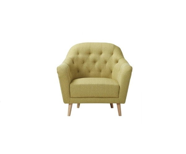Berlin Green Club‑Style Lounge Chair Hire – Upholstered Seat 72 cm High