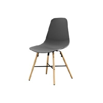 Berlin Grey Plastic & Wood Chair Hire – Modern Event Seating (82 cm High)