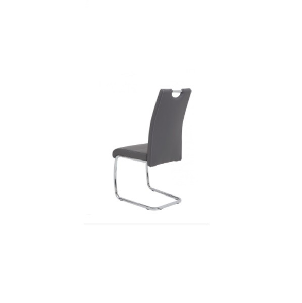 Berlin Grey Faux‑Leather Conference Chair Hire – Sleek Metal Frame, 98 cm High