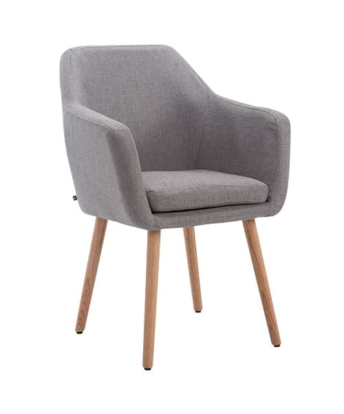 Berlin Grey Lounge Chair Hire – Comfortable Fabric Seat, 83 cm Height