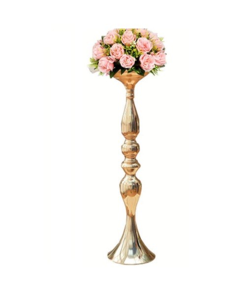 Rent a Gold Flower Pedestal Column in Berlin