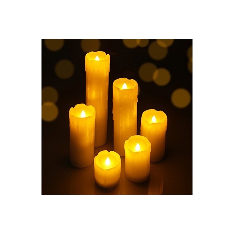 Rent Multicolor LED Pillar Candles in Berlin (10 cm / 12.5 cm / 15 cm)