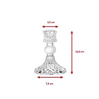 Rent a Crystal Candle Holder in Berlin (Approx. 10 cm Glass Pedestal)