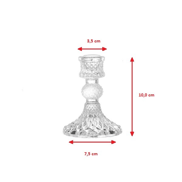Rent a Crystal Candle Holder in Berlin (Approx. 10 cm Glass Pedestal) Rent a Crystal Candle Holder in Berlin (Approx. 10 cm Glass Pedestal)