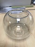 Rent a Round Transparent Tealight Holder in Berlin (Approx. 10 cm × 10 cm)
