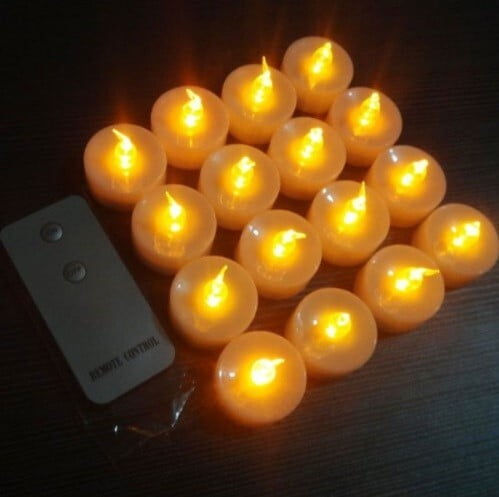 Rent Amber Flicker LED Tealights in Berlin