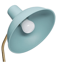 Mint Green Metal Table Lamp Rental Berlin – 38 cm Height Light for Events