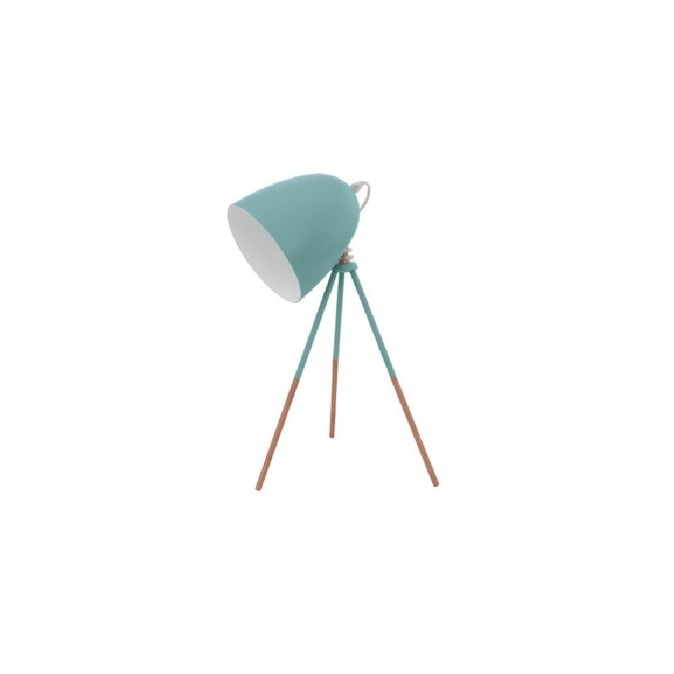 Kopie von Mint Green Metal Table Lamp Rental Berlin – 38 cm Height Light for Events