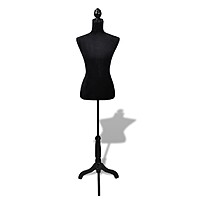 Adjustable Black Torso Mannequin Rental Berlin – Tailor Bust 133–168 cm