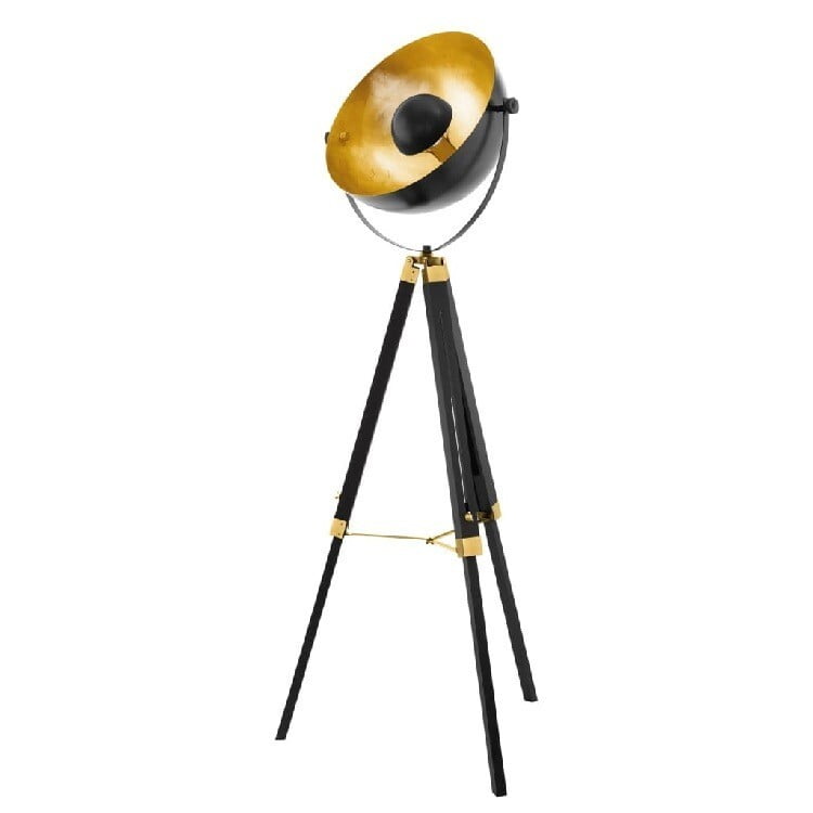 Vintage Spotlight Lamp Rental Berlin – 1.64 m Steel & Wood Industrial Lighting