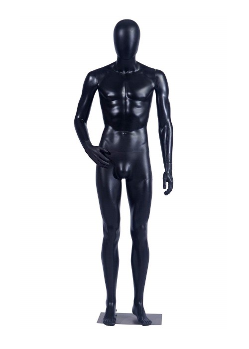 Black Full-Size Display Mannequin Rental Berlin – 185 cm, 360° Poseable Head & Arms