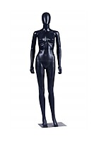Black Female Display Mannequin Rental Berlin – 175 cm, With Rotating Head & Arms