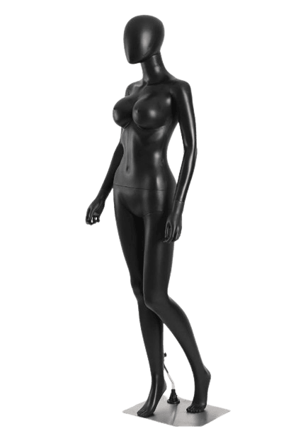 Black Female Display Mannequin Rental Berlin – 175 cm, With Rotating Head & Arms Black Female Display Mannequin Rental Berlin – 175 cm, With Rotating Head & Arms