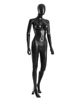 Black Female Display Mannequin Rental Berlin – 175 cm, With Rotating Head & Arms