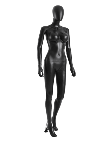 Black Female Display Mannequin Rental Berlin – 175 cm, With Rotating Head & Arms Black Female Display Mannequin Rental Berlin – 175 cm, With Rotating Head & Arms