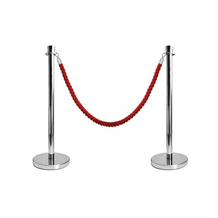 Premium Red Rope Stanchion Post Rental Berlin – Stainless Steel Barrier Posts