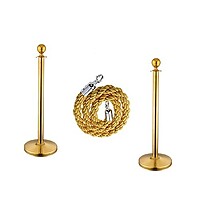 Rent Gold Stanchion with Rope Barrier in Berlin