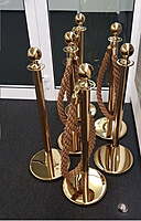 Rent Gold Stanchion with Rope Barrier in Berlin