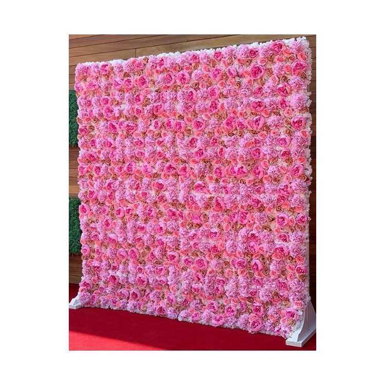 Rent a Pink Flower Wall in Berlin