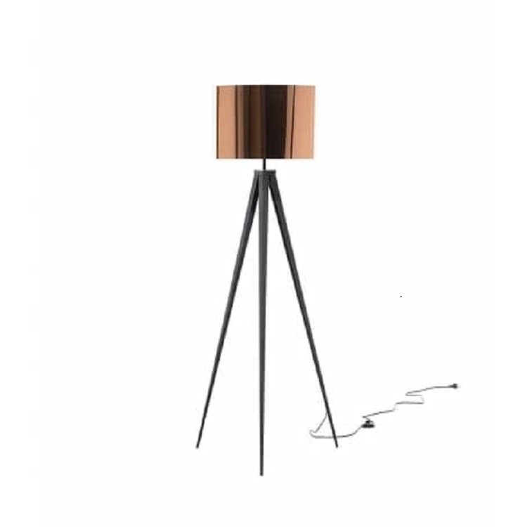 Rent a Copper & Black Tripod Floor Lamp in Berlin – Event Lighting Hire